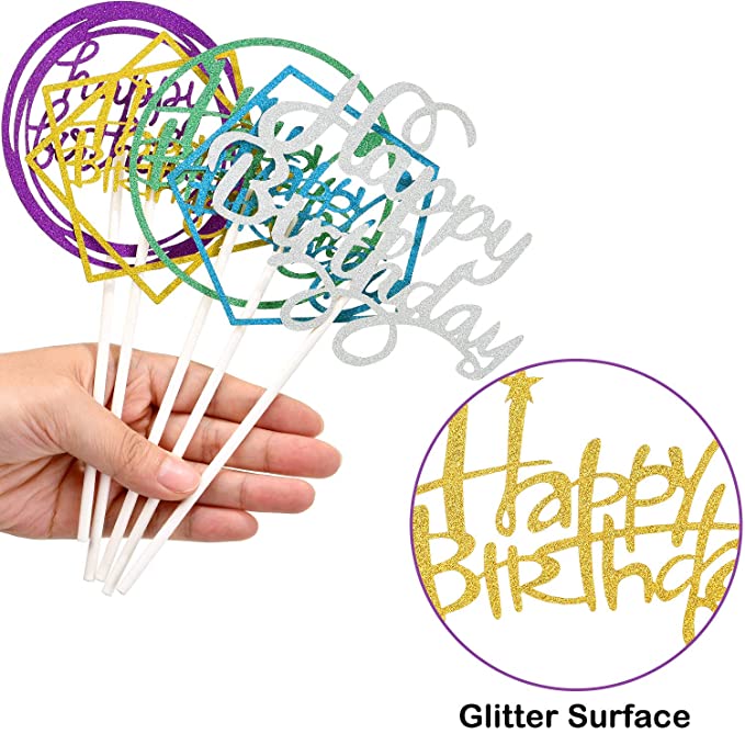 Cake Topper “Happy Birthday” Acrylic